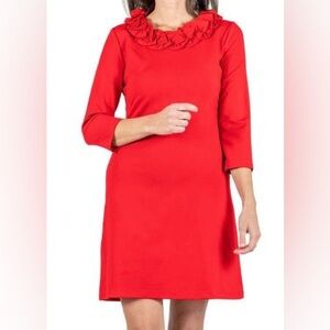 Sailor Sailor Red Ruffle Dress -Size Large